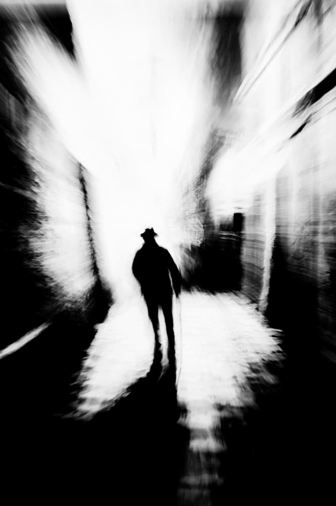 Mysterious Figure Walking by Igor Mandich — canvas wall art