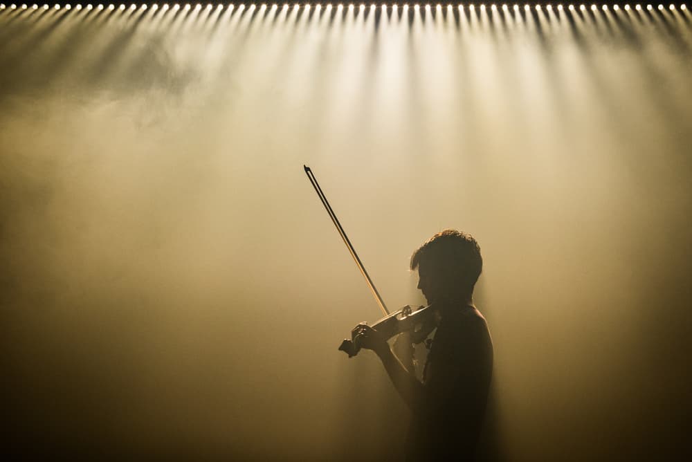 Dramatic Violin Performance by Stijn V. — canvas wall art