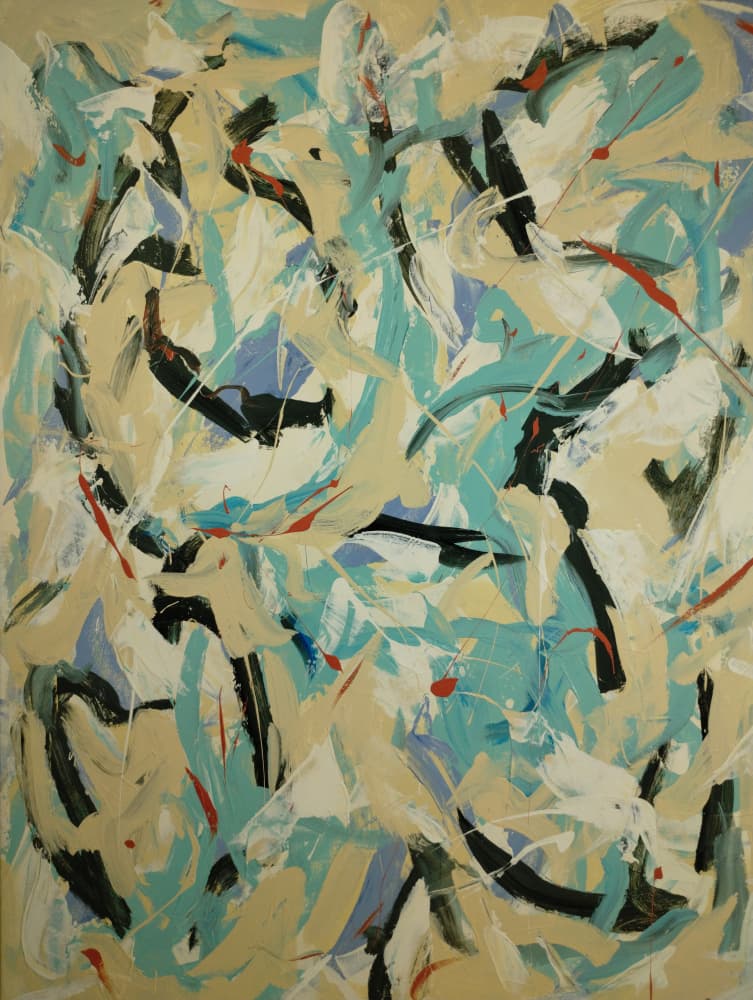 Vibrant Abstract Movement by Michael Cross — canvas wall art