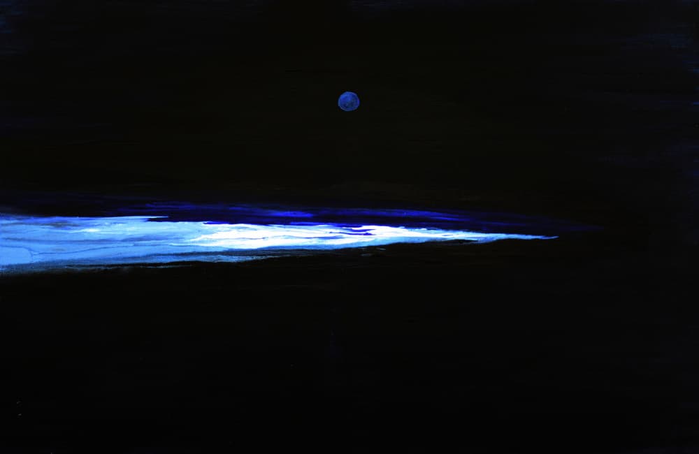 Blue Moon Glow by RodMacIver — canvas wall art
