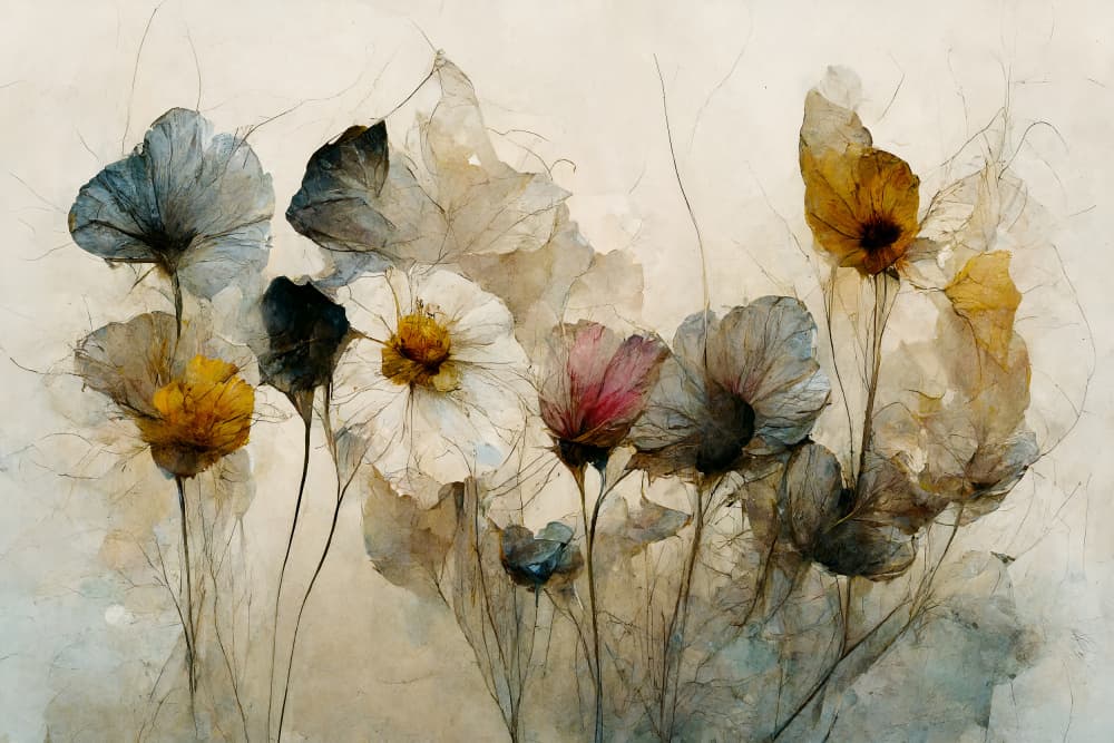 Whispering Blooms by Treechild — canvas wall art