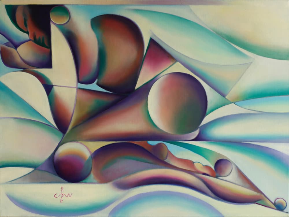 Vibrant Abstract Flow by Corné Akkers — canvas wall art