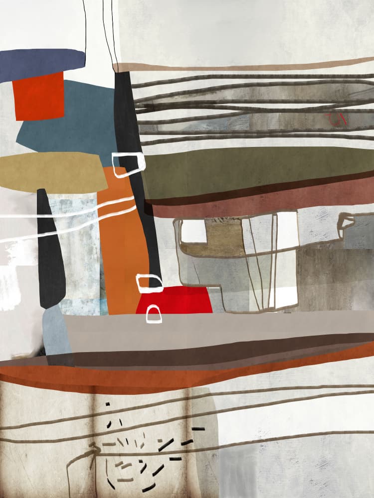 Abstract Layers by Roberto Moro — canvas wall art