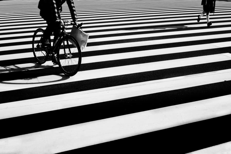 Monochrome City Movement by Kouji Tomihisa — canvas wall art