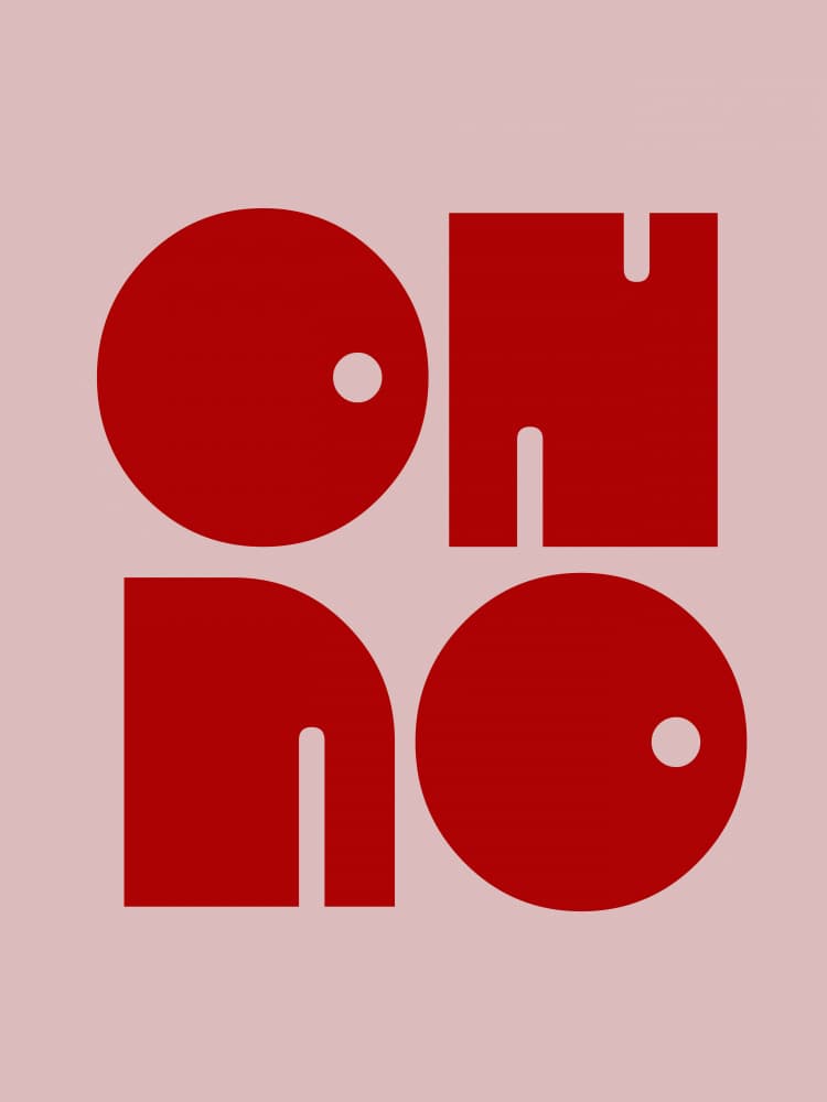 Bold Typographic Echo by Emel Tunaboylu — canvas wall art