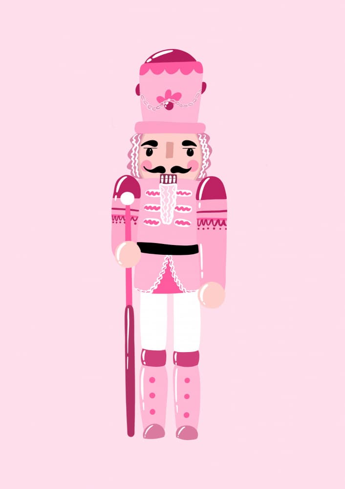 Pink Nutcracker Charm by Athene Fritsch — canvas wall art
