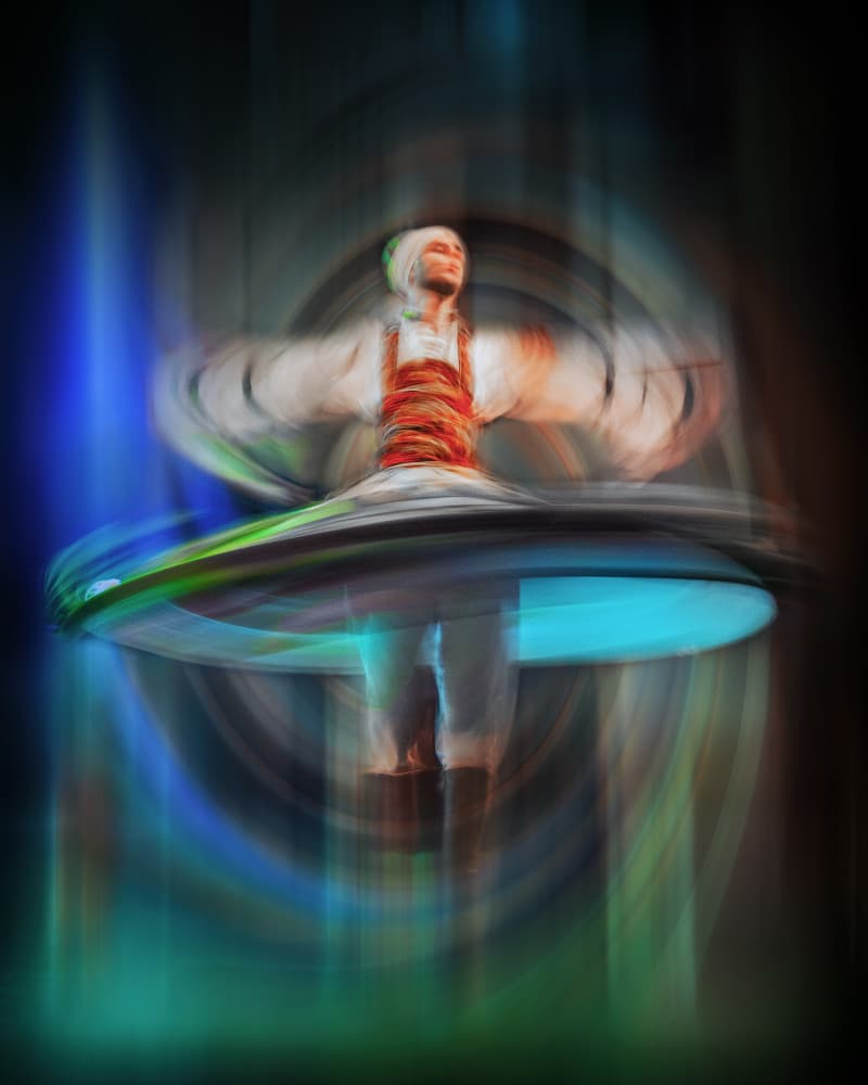 Whirling Dervish Motion by Mohamed Shawki — canvas wall art