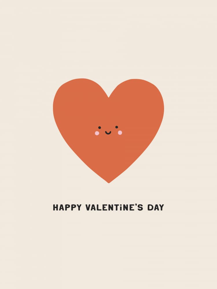 Smiley Heart Love by Treechild — canvas wall art