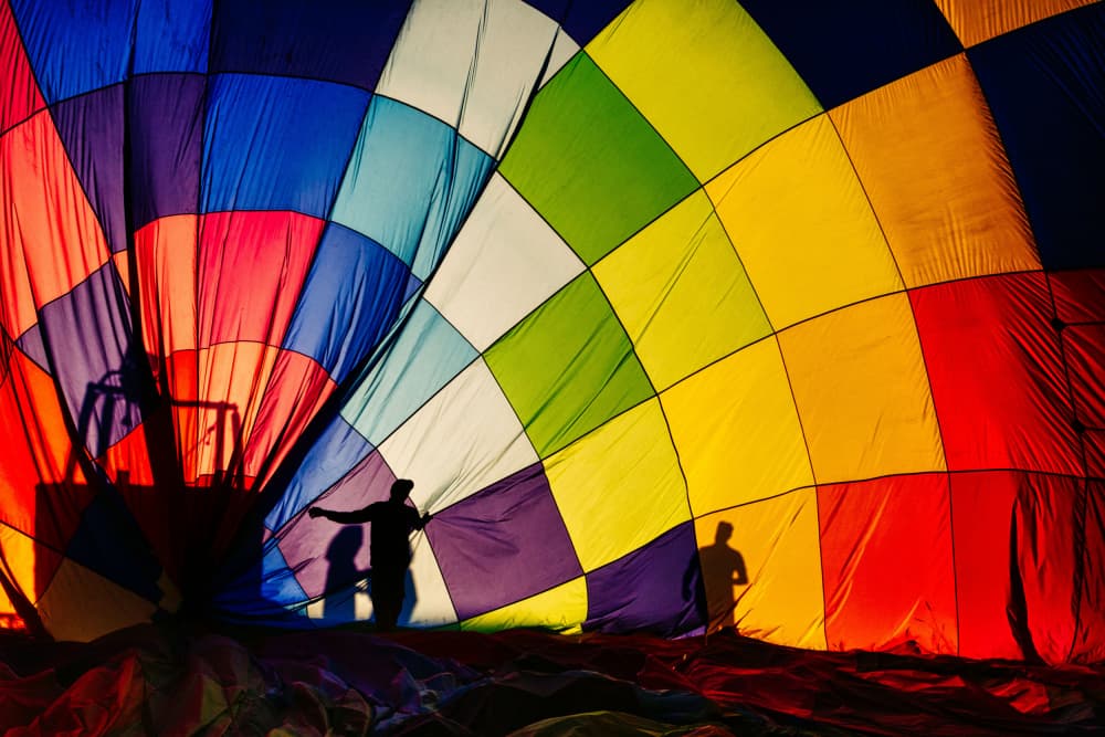 Colorful Balloon Glow by M. Emre Erol — canvas wall art