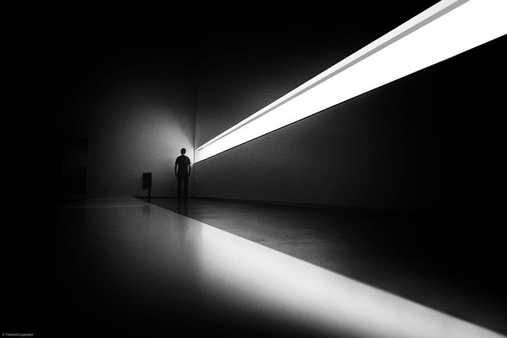 Minimalist Light Figure by Florentinus Joseph — canvas wall art
