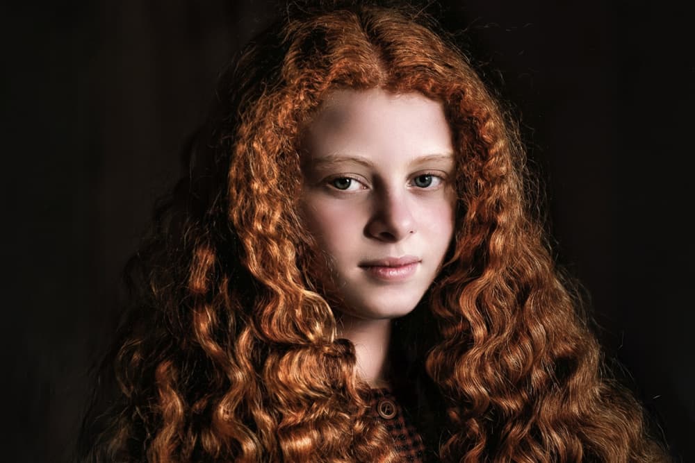 Young Redhead Gaze by Emel Sefer — canvas wall art