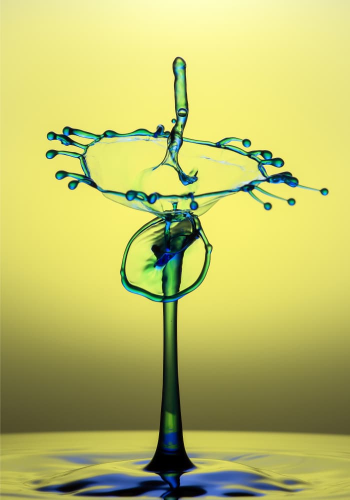 Colorful Water Sculpture by Yousef Sayadi — canvas wall art