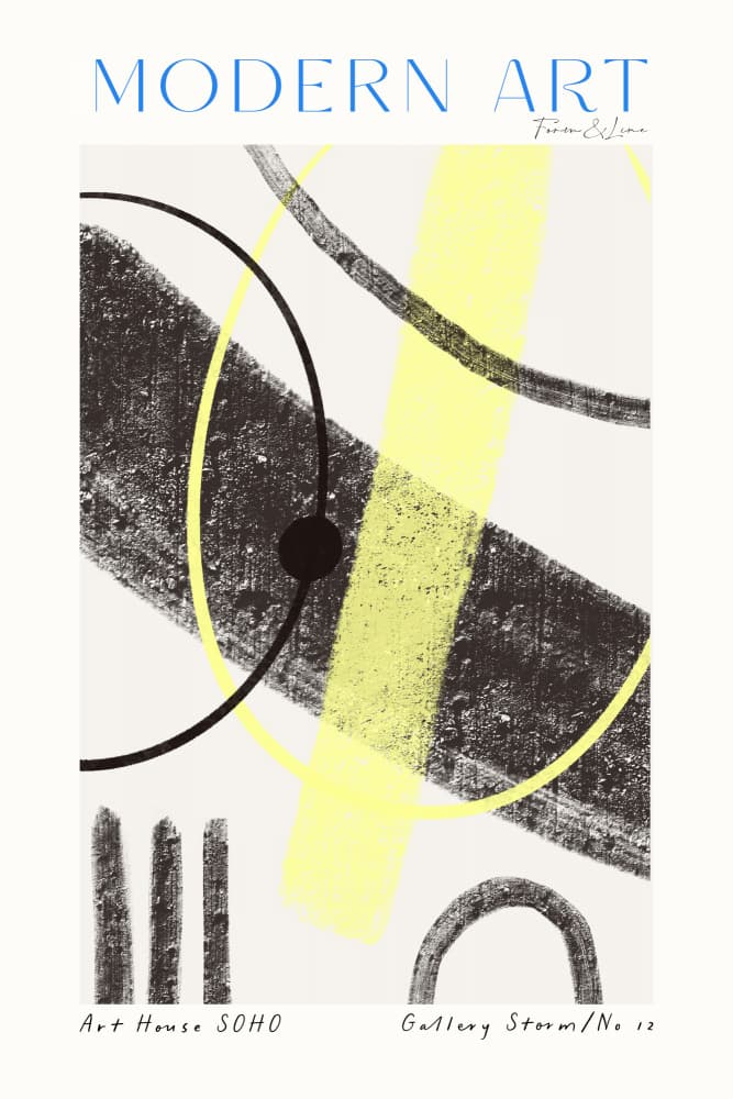 Modern art line no 01 by Treechild — canvas wall art