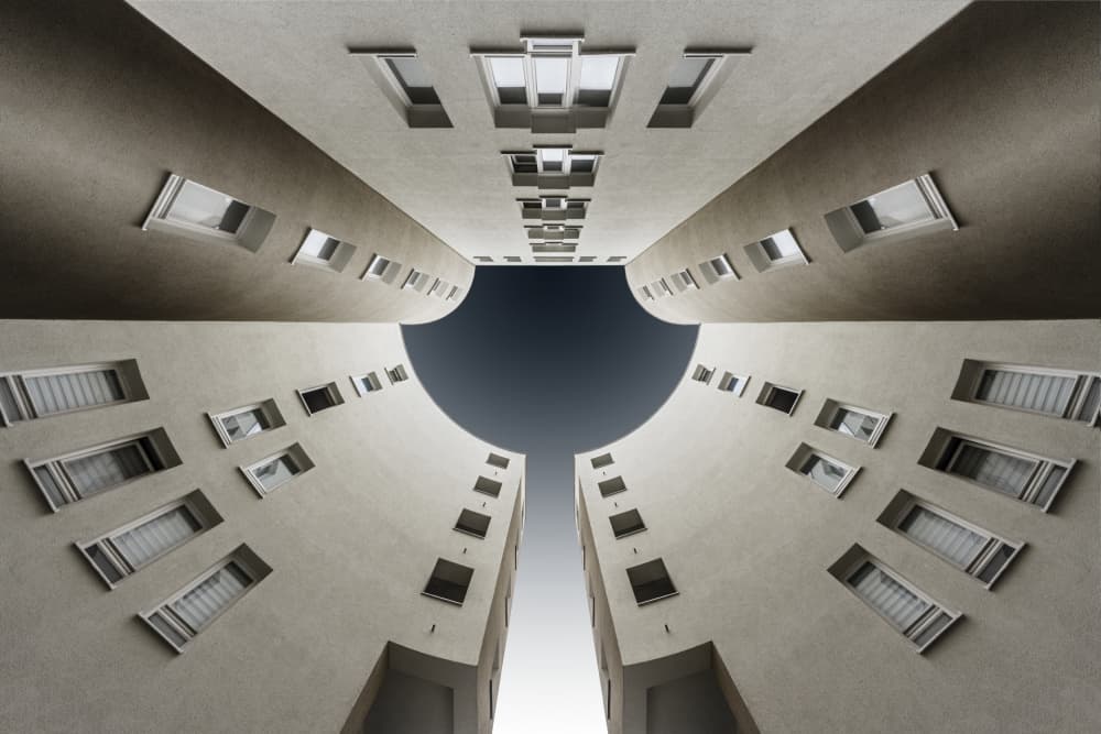 Upward Urban View by fotomarion — canvas wall art