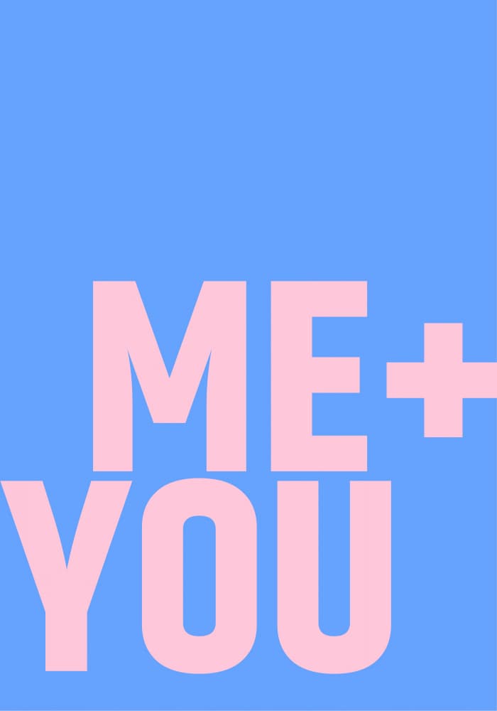 Sweet Me You Text by Athene Fritsch — canvas wall art