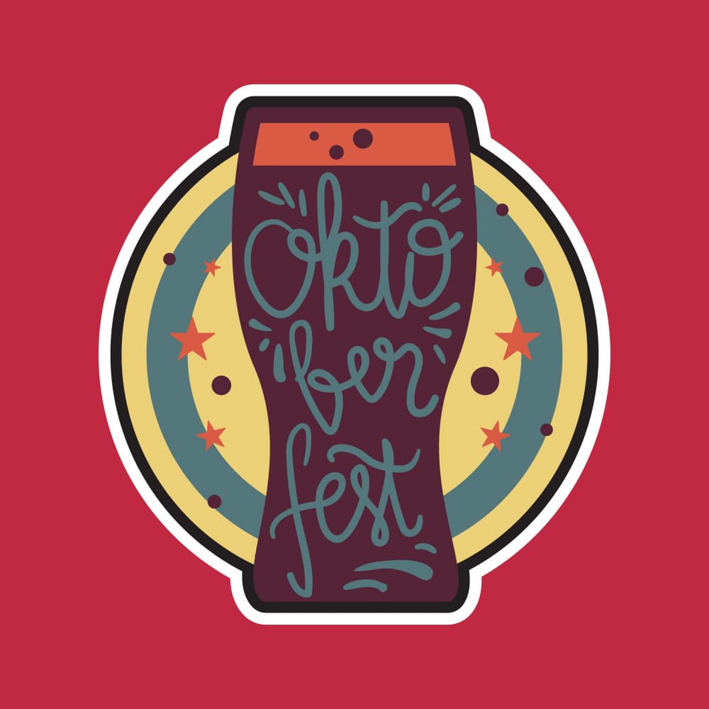 Oktoberfest Beer Celebration by Marika Barsrsind — canvas wall art