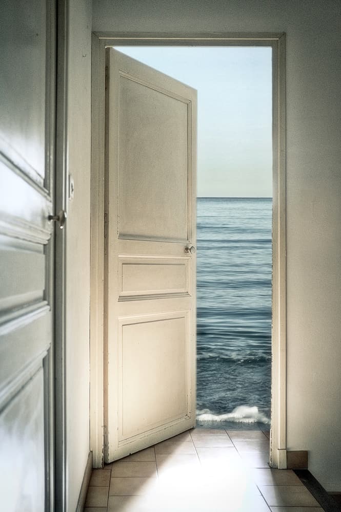 Open Door To The Sea by Christian MARCEL — canvas wall art