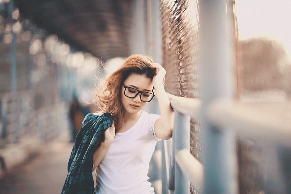 Pensive Urban Girl by Abr Abe — canvas wall art