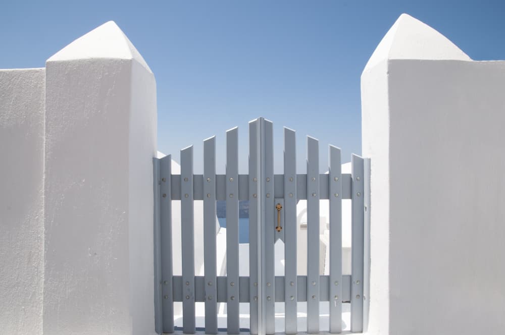 White Gate Sea View by Linda Wride — canvas wall art