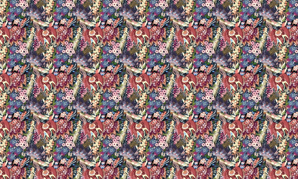 Vibrant Botanical Garden by Josie George — canvas wall art