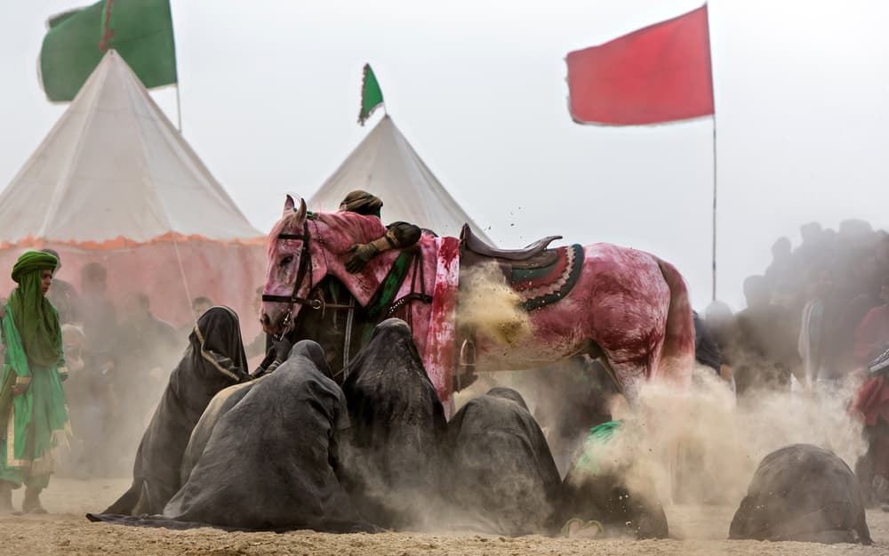 Dusty Horse Ritual by Mohammadreza Momeni — canvas wall art