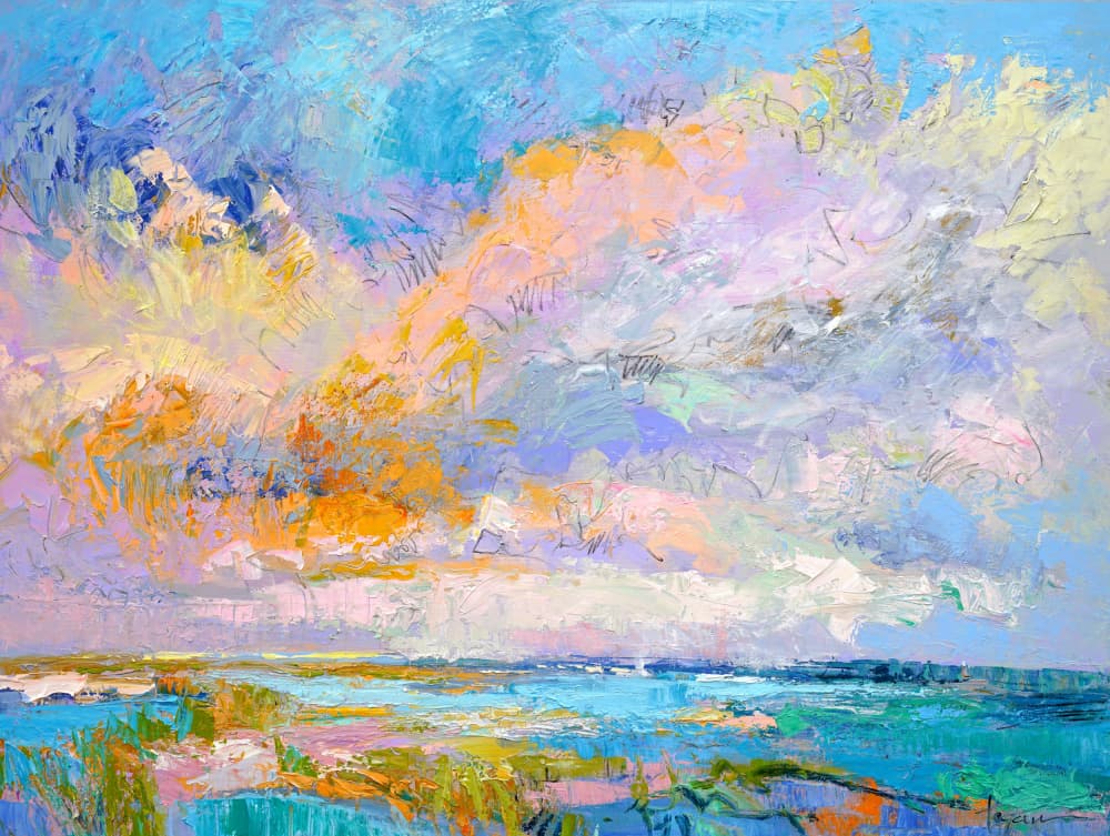 Colorful Landscape by Dorothy Fagan — canvas wall art