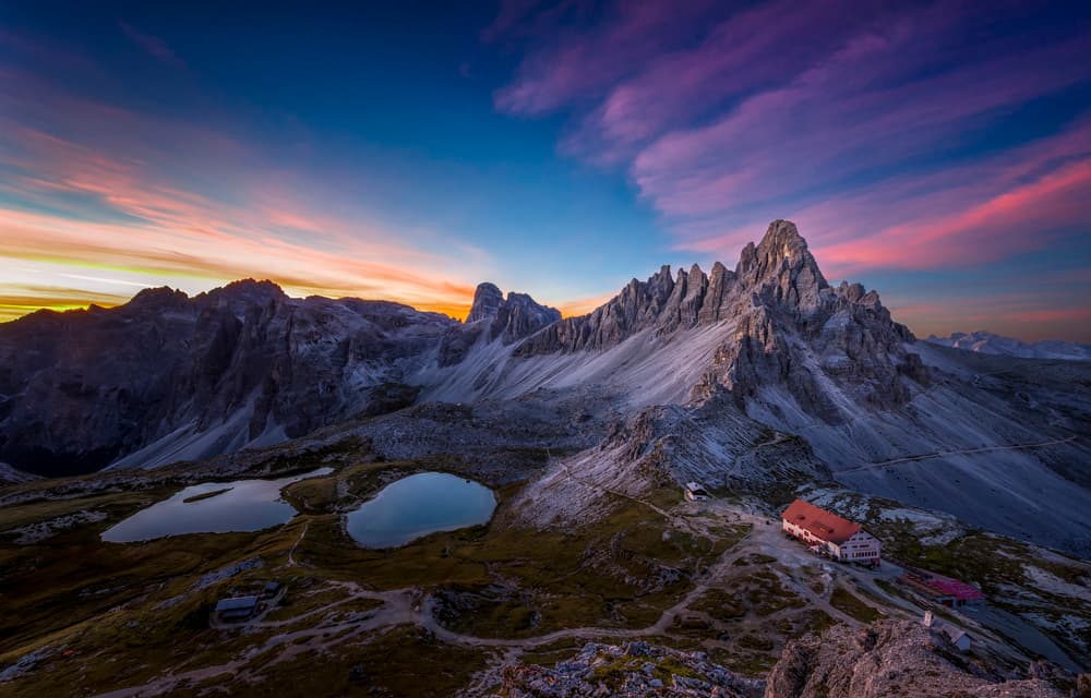 Colorful Mountain Sunset by Larry Deng APA — canvas wall art