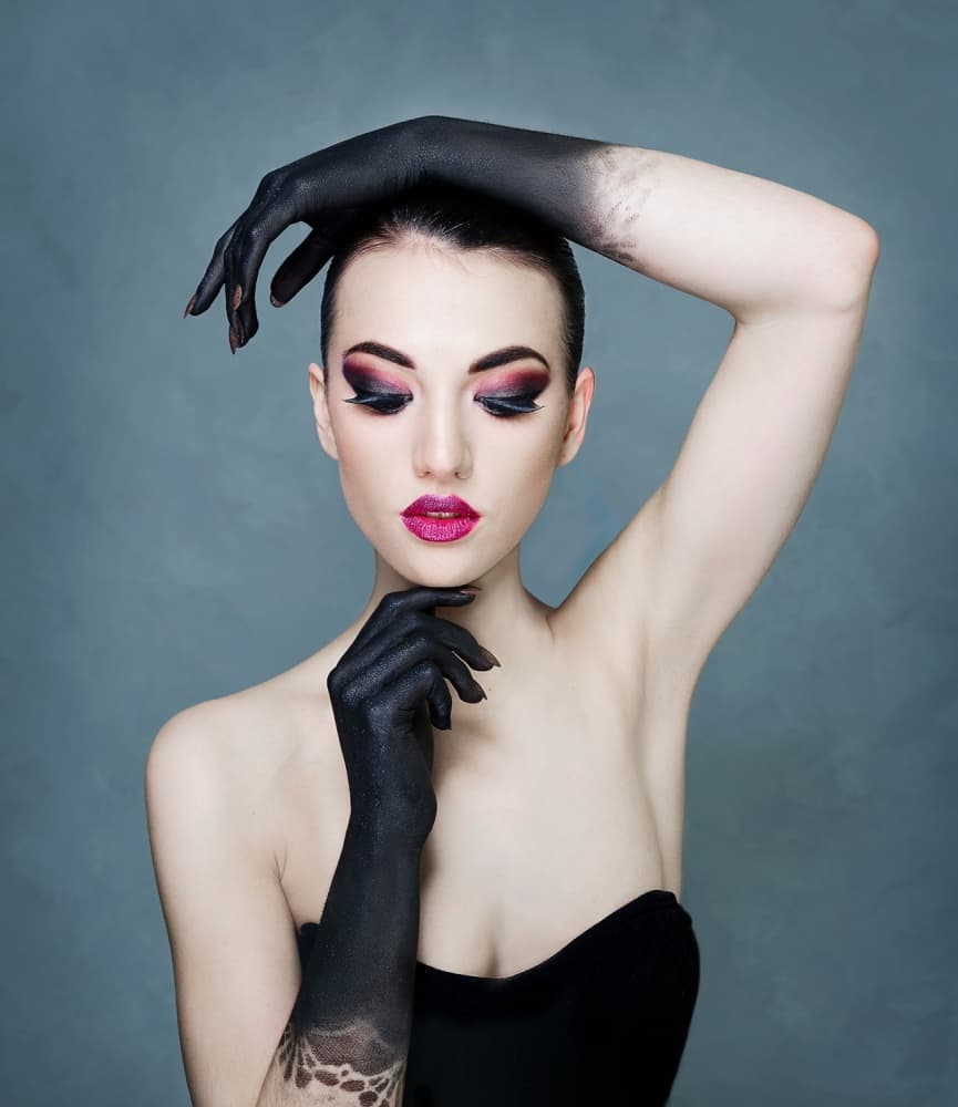 Dark Glamour Portrait by Natalia Walton — canvas wall art
