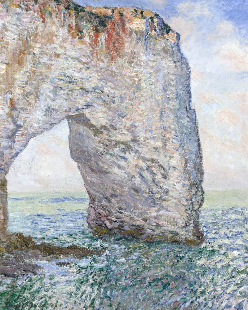 The Manneporte Near Étretat (1886) by Claude Monet — canvas wall art