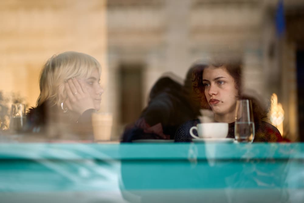 Quiet Cafe Reflections by Denis Malciu — canvas wall art