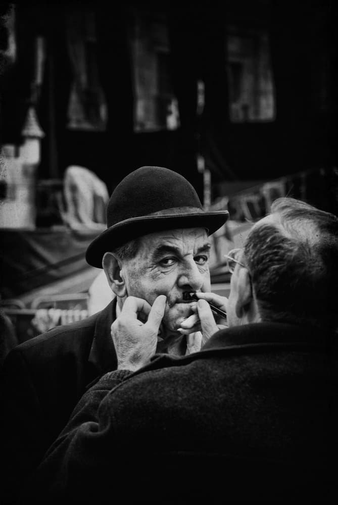 Bowler Hat Gentleman by Jose C. Lobato — canvas wall art