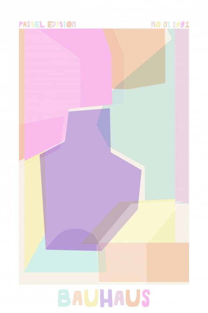 Bauhaus pastel edition no 01 by Treechild — canvas wall art