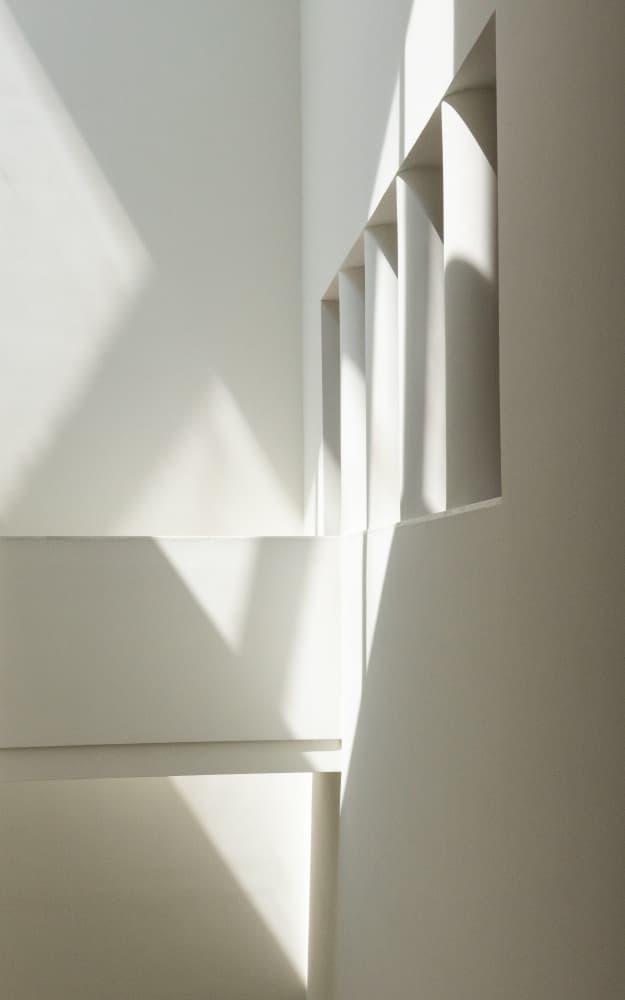 Sunlit White Architecture by Heike Wolters-Wrase — canvas wall art