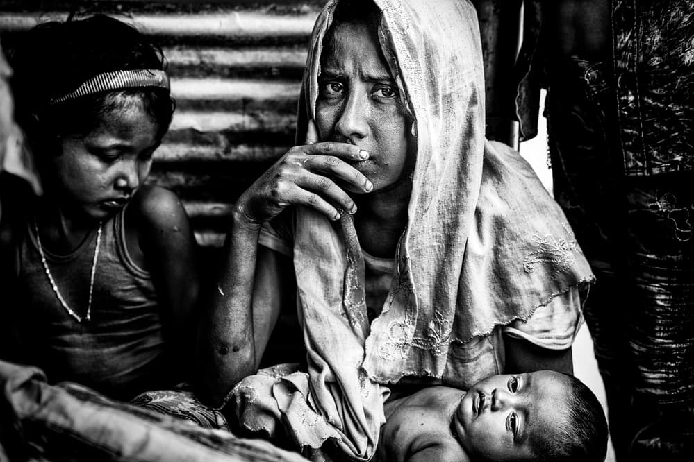Worried Mother and Child by Joxe Inazio Kuesta Garmendia — canvas wall art
