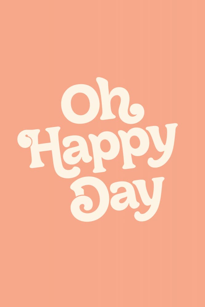 Oh Happy Day Retro by Brett Wilson — canvas wall art