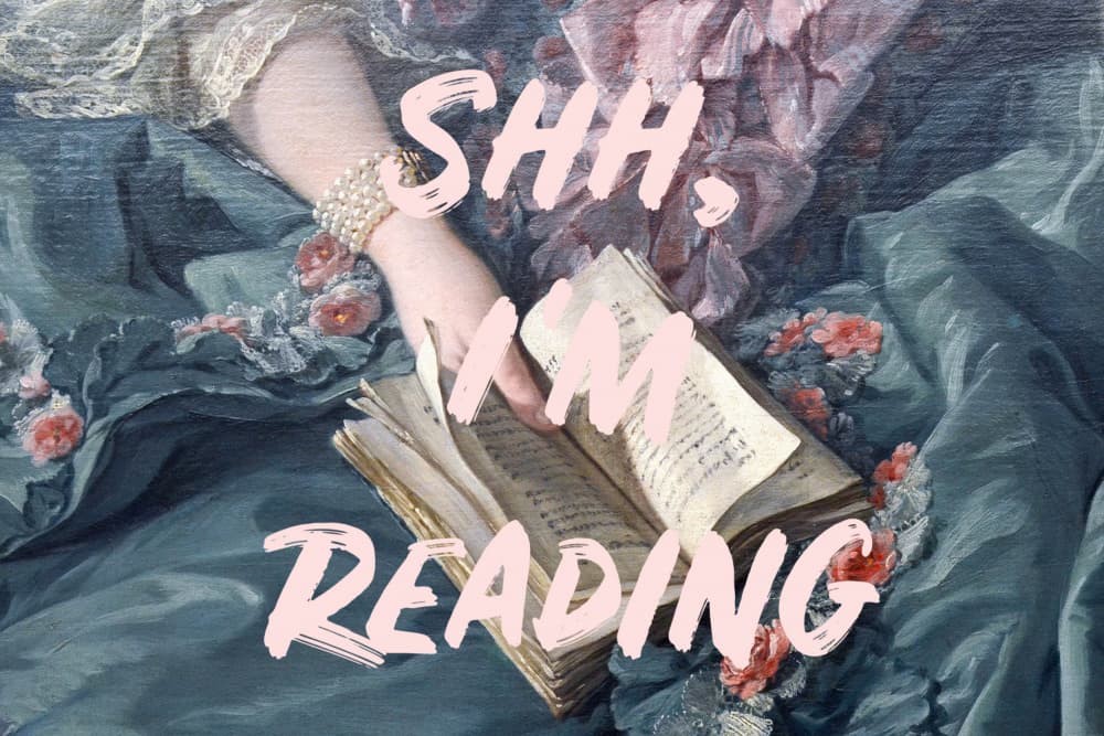 Shh I'm Reading by Talitha McQueen — canvas wall art
