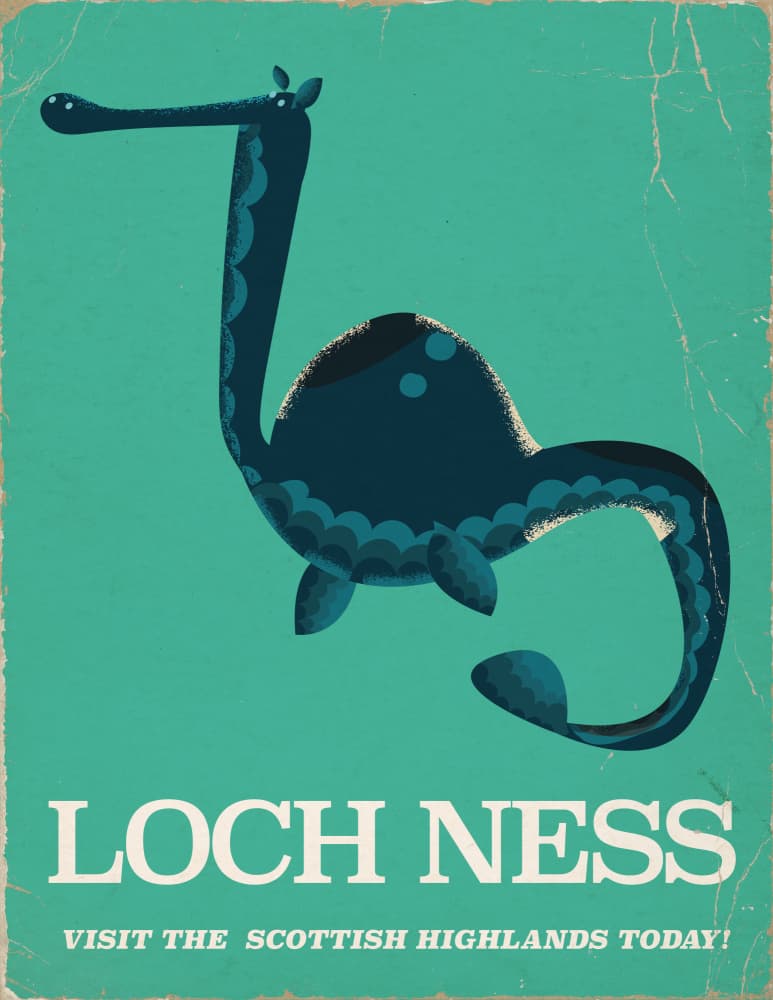 Loch Ness Monster Legend by Nicholas — canvas wall art