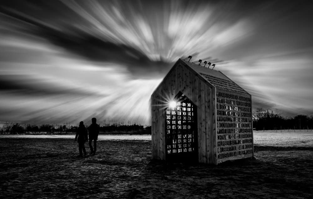 Ethereal Sky House by Emma Zhao — canvas wall art