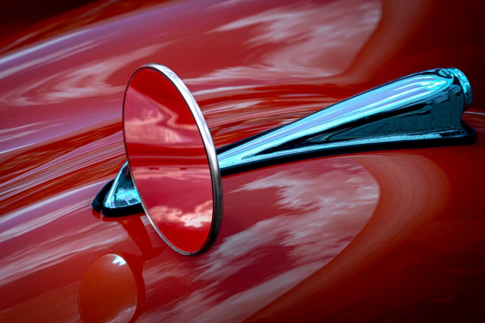 Classic Red Car Detail by Stephan Rückert — canvas wall art