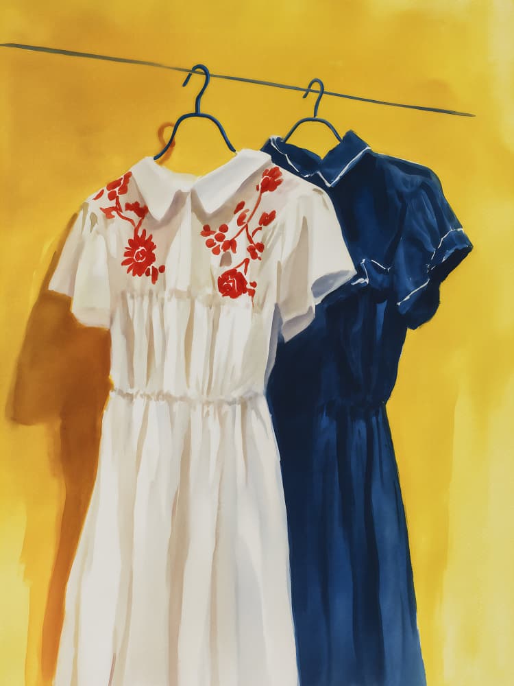 Sweet Summer Dresses by Annika Persson — canvas wall art