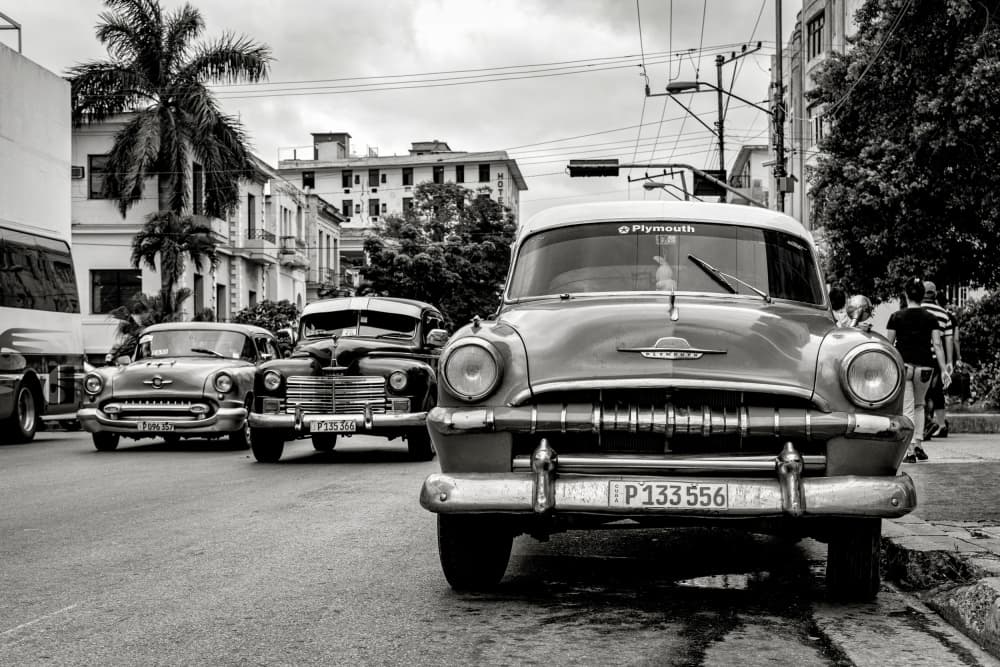Havana Classic Cars by YASUTOSHI HONJO — canvas wall art