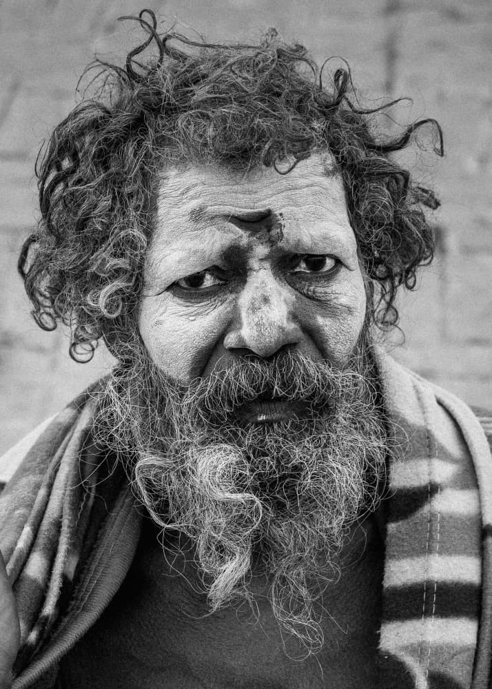 Soulful Sadhu Portrait by ADIREK M — canvas wall art