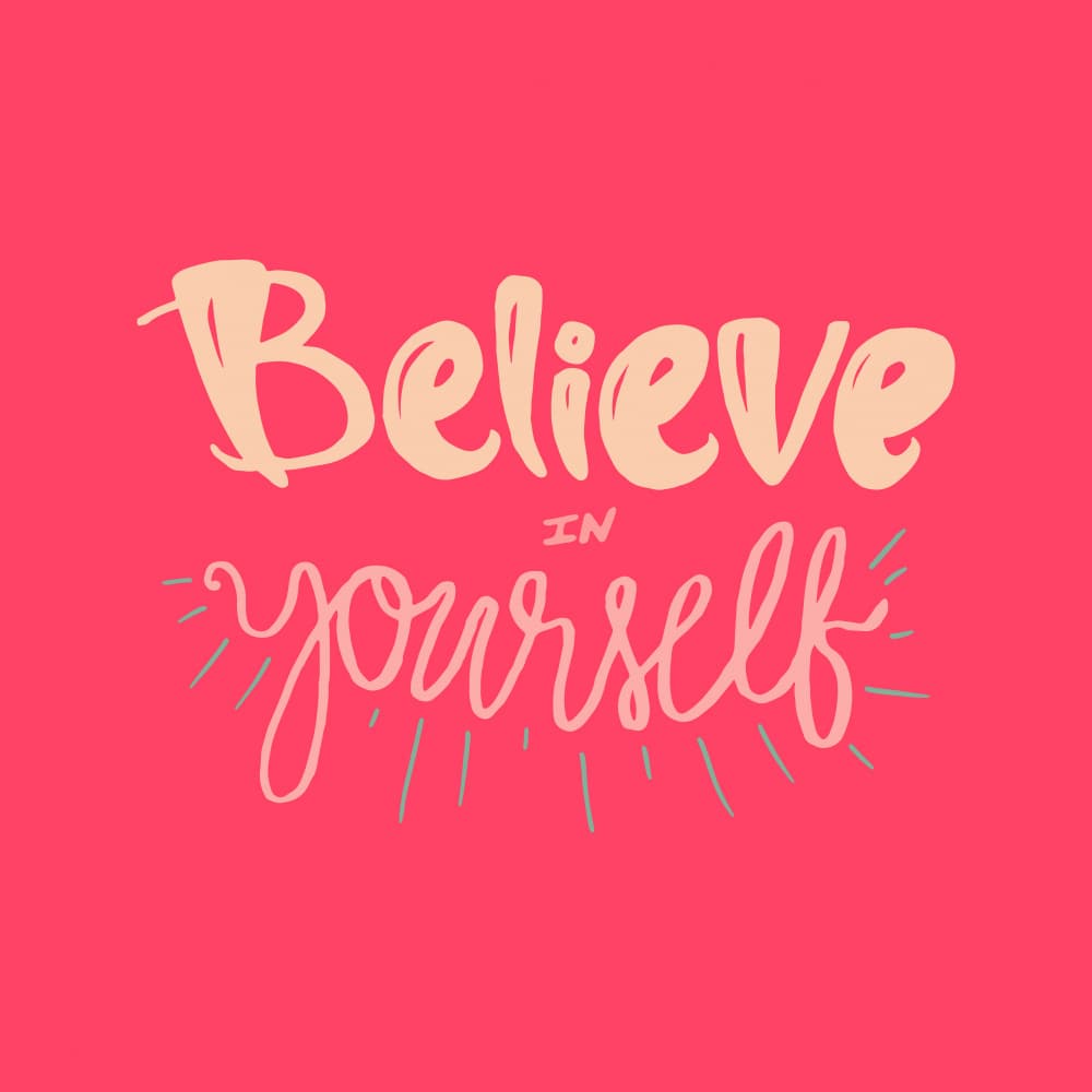 Believe In Yourself Quote by Marika Barsrsind — canvas wall art