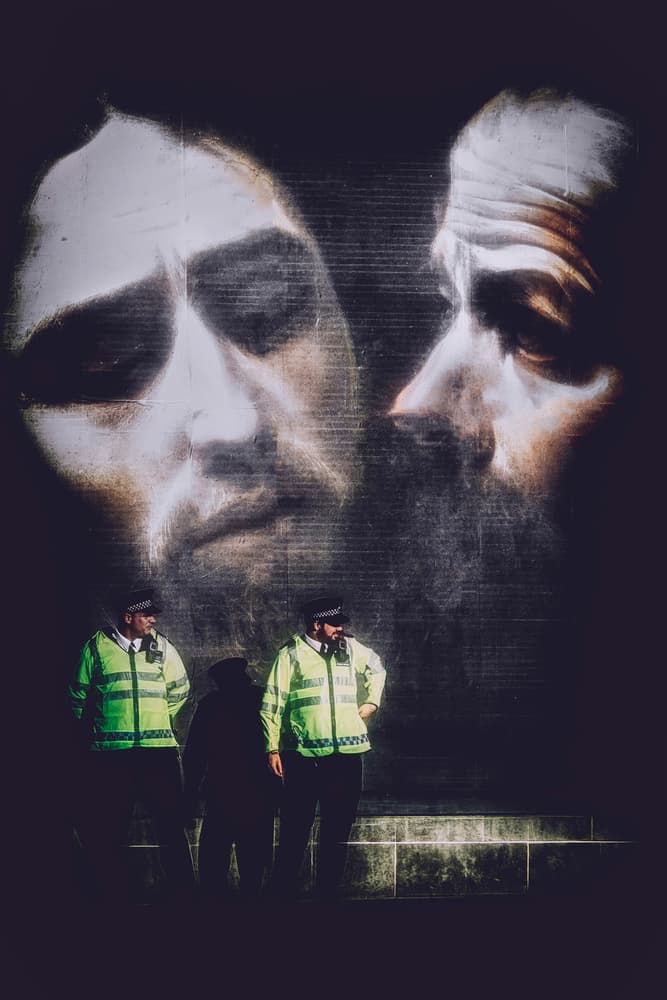Night Watch Faces by Chris Hamilton — canvas wall art