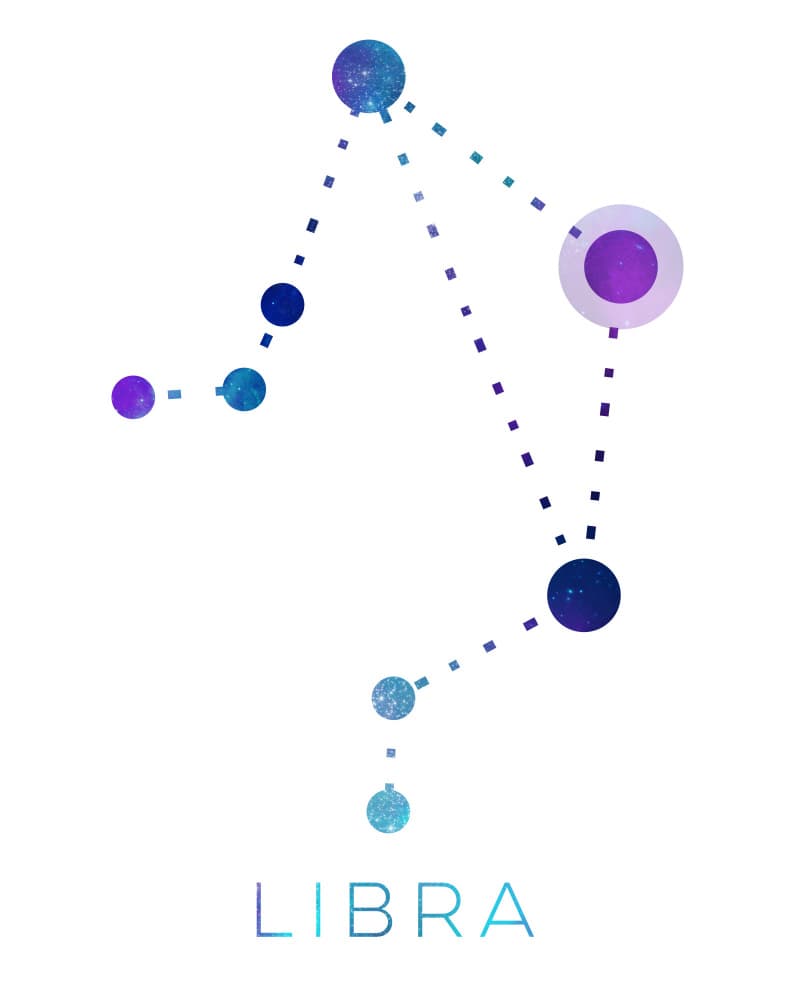 Libra Constellation by Emiliano Deificus — canvas wall art