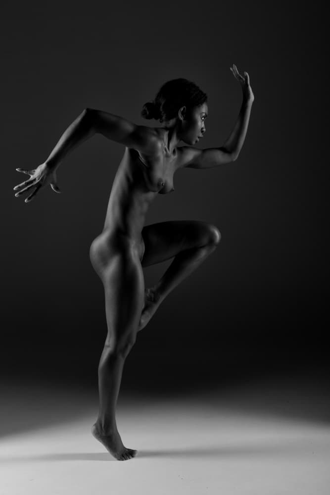 Dynamic Nude Dancer by Prashant Meswani — canvas wall art