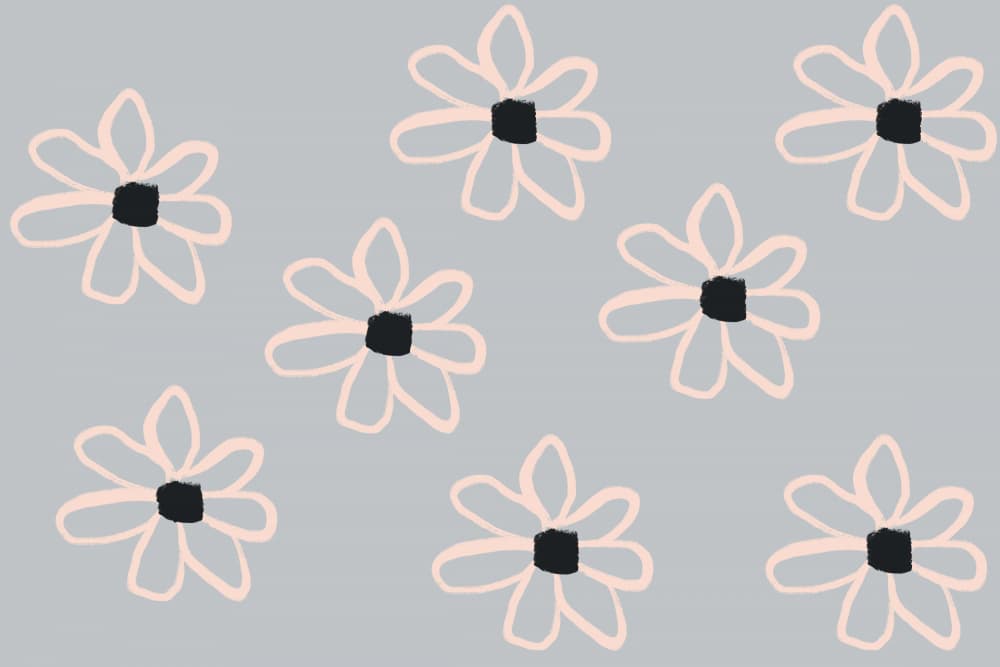 Bold Flowers by uplusmestudio — canvas wall art