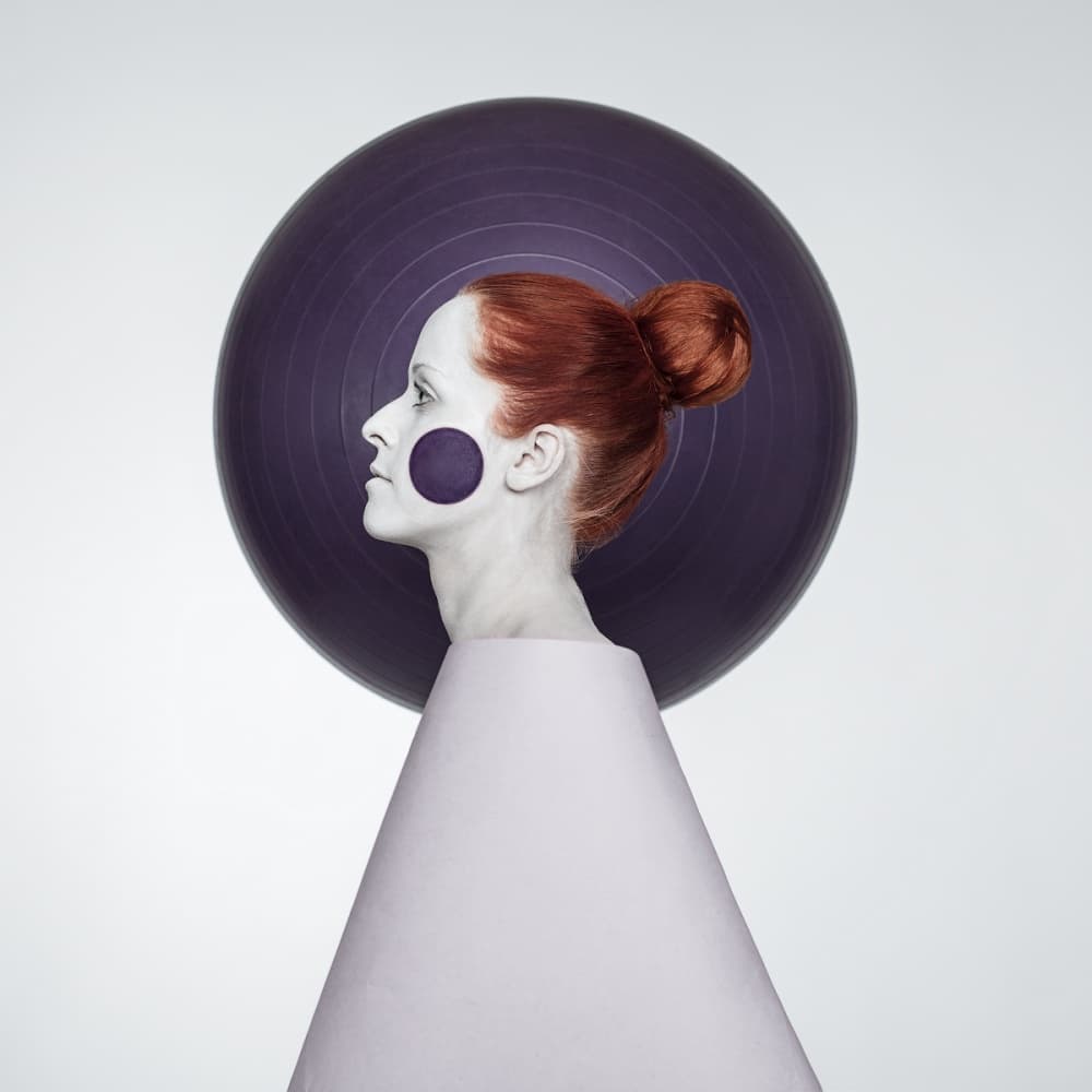 Geometric Woman Profile by Photographer — canvas wall art