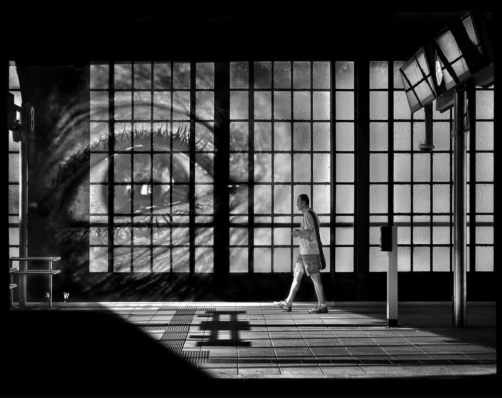 The Watching Eye by Holger Goehler — canvas wall art