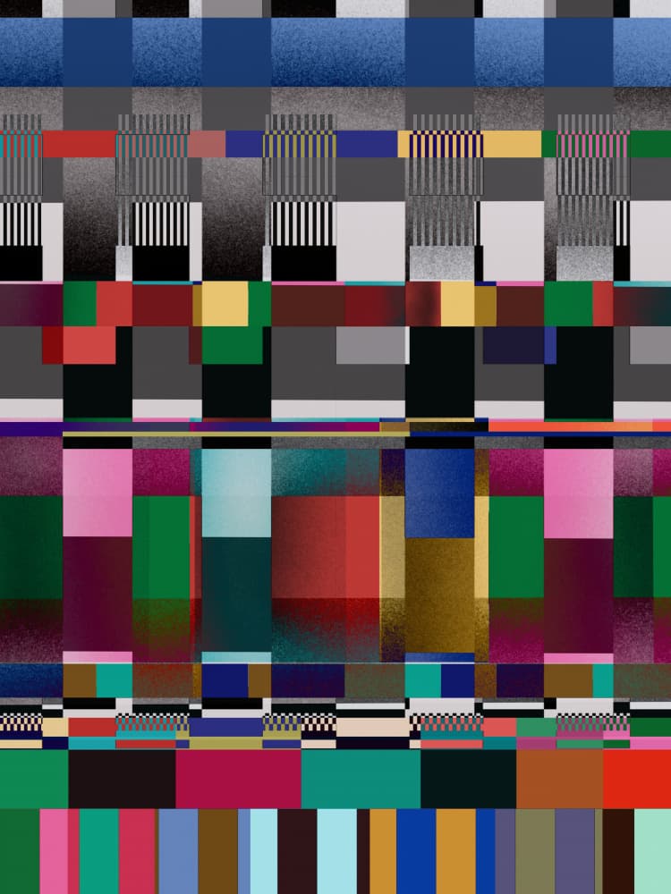 Modern Color Blocks by Little Dean — canvas wall art